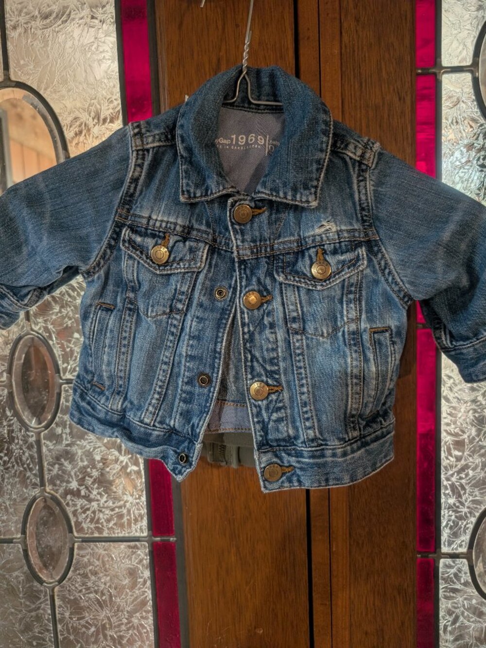 Baby jacket and vest, 0-9 months; qty 2